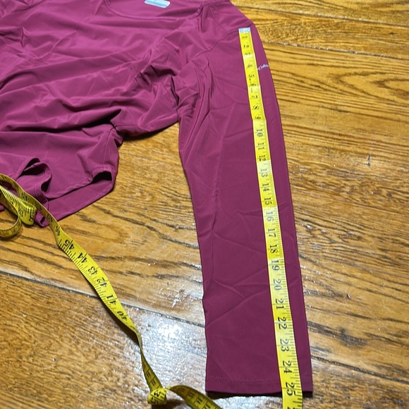 Columbia wine color long sleeve top. Back has flaps. Size Large. - Picture 14 of 14